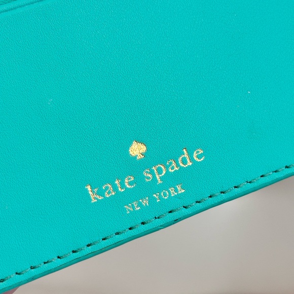 Kate Spade Madison Small Slim Card Holder in Blue Glow - Picture 2 of 9